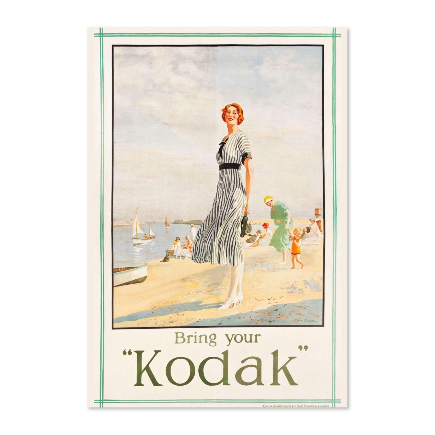 Bring Your Kodak 1925 poster print